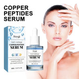 Copper Peptide Serum Anti Aging Fade Fine Lines Pore Shrinking Smoothing Firming Hydrating Hyaluronic Acid Moisturizing Essence