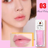 Peach Milk Lip Oil, Bee Lip Balm, Moisturizing Lip Balm, Soothing and Hydrating Lip Oil, Easily Repairs Dry, Cracked Lips