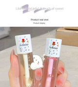 Peach Milk Lip Oil, Bee Lip Balm, Moisturizing Lip Balm, Soothing and Hydrating Lip Oil, Easily Repairs Dry, Cracked Lips