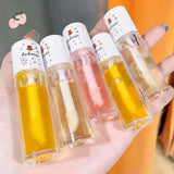 Peach Milk Lip Oil, Bee Lip Balm, Moisturizing Lip Balm, Soothing and Hydrating Lip Oil, Easily Repairs Dry, Cracked Lips