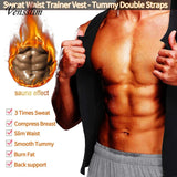 Vensslim Men Body Shaper Waist Trainer Vest Slimming Shirt Sauna Sweat Compression Undershirt Shapewear Fat Burner Workout Tops