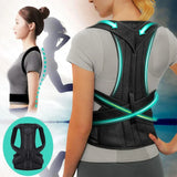 Achieve Posture with Adjustable, Breathable Polyester Posture Corrector - Universal Fit for Pain Rel