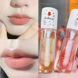 Peach Milk Lip Oil, Bee Lip Balm, Moisturizing Lip Balm, Soothing and Hydrating Lip Oil, Easily Repairs Dry, Cracked Lips