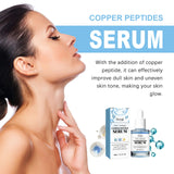 Copper Peptide Serum Anti Aging Fade Fine Lines Pore Shrinking Smoothing Firming Hydrating Hyaluronic Acid Moisturizing Essence