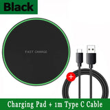 100W Fast Wireless Charger Pad For iPhone 15 14 13 12 X Pro Max 8 Samsung Galaxy S23 Xiaomi Wireless Charging Station Chargers