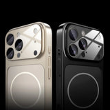 Original Glass Nano Matte Case For iPhone 17 Air 16 15 14 13 Pro Max 17Pro Magnetic For Magsafe Wireless Charging Armor Funda