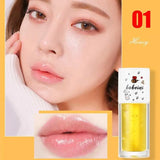 Peach Milk Lip Oil, Bee Lip Balm, Moisturizing Lip Balm, Soothing and Hydrating Lip Oil, Easily Repairs Dry, Cracked Lips