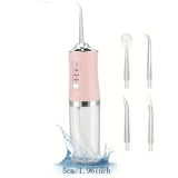 Portable Smart Electric Oral Irrigator Water Flosser 4 Jets 3 Modes Rechargeable Dental Water Jet Irrigator Dental Teeth Cleaner