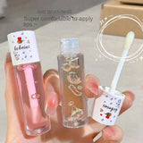 Peach Milk Lip Oil, Bee Lip Balm, Moisturizing Lip Balm, Soothing and Hydrating Lip Oil, Easily Repairs Dry, Cracked Lips