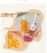 Peach Milk Lip Oil, Bee Lip Balm, Moisturizing Lip Balm, Soothing and Hydrating Lip Oil, Easily Repairs Dry, Cracked Lips