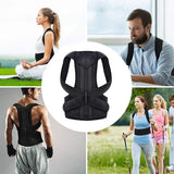 Achieve  Posture with Adjustable, Breathable Polyester Posture Corrector - Universal Fit for Pain Rel